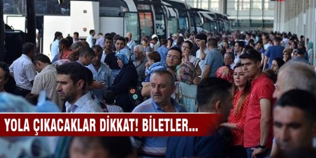 Bayram tatilinde biletsiz kalan yolcular dikkat!