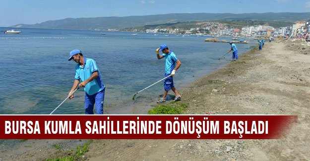Bursa Kumla sahillerinde dönüşüm başladı