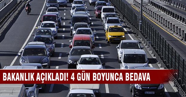 Ramazan Bayramı'nda otoyollar ücretsiz olacak