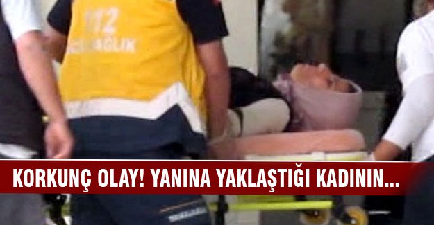 Yanına yaklaştığı kadının bileğini kesti
