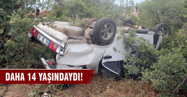 Babasının arabasıyla kaza yapan çocuk öldü