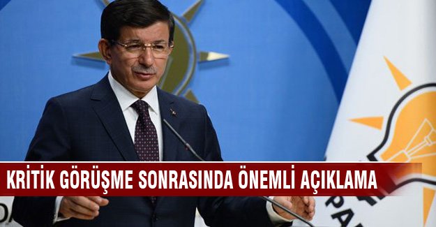 Davutoğlu: "CHP ile görüşmede o konu hiç açılmadı"