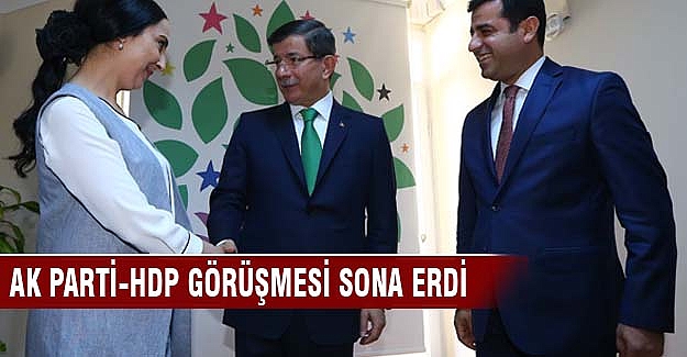 Ak Parti ve HDP koalisyon görüşmesi sona erdi