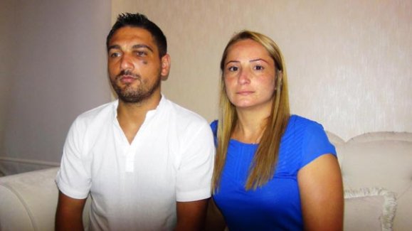 Çift otobüs şoförü tarafından dövüldü