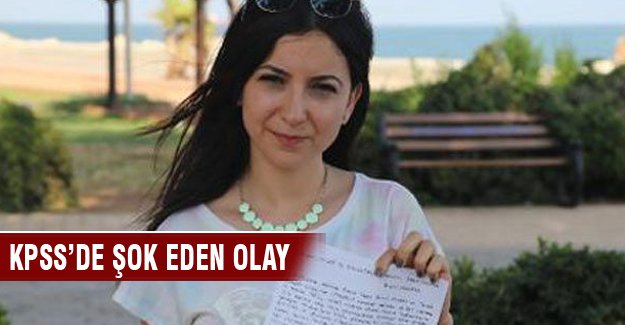 KPSS'de tuvalete gidince hakkından oldu