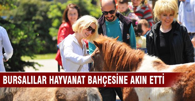 Bursalılar hayvanat bahçesine akın etti