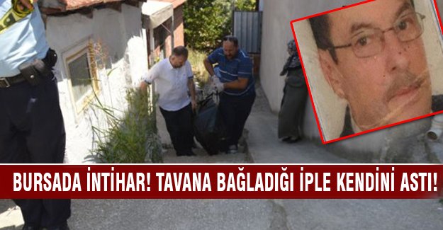 Tavana bağladığı iple kendini astı