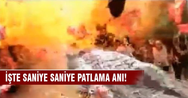 Suruç'taki patlama anı kamerada
