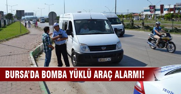 Bursa'da plakasını çamurla sıvadı bombalı araç sanıldı!
