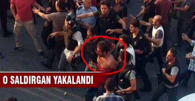 Polise saldıran terörist yakalandı