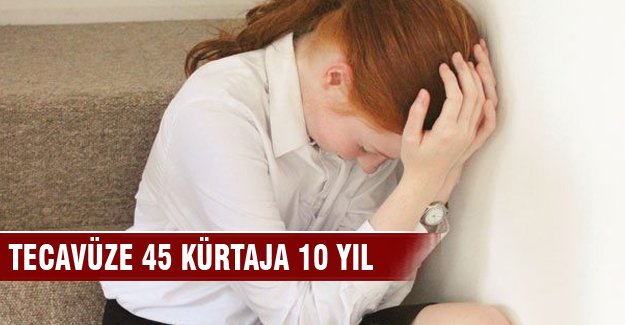 Tecavüze 45 kürtaja 10 yıl