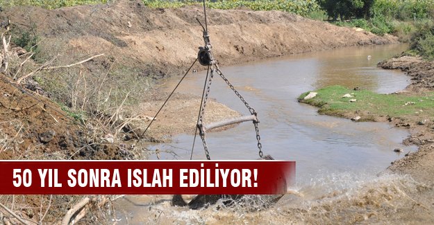 Bursa'da o dere 50 yıl sonra ıslah ediliyor