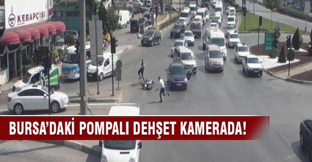 Pompalı dehşeti kamerada