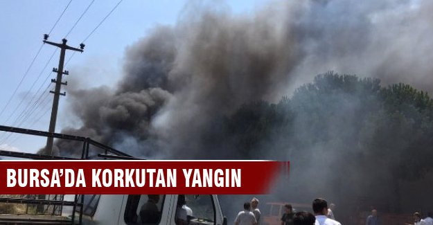Bursa'da Küçük Sanayi Sitesi'nde korkutan yangın