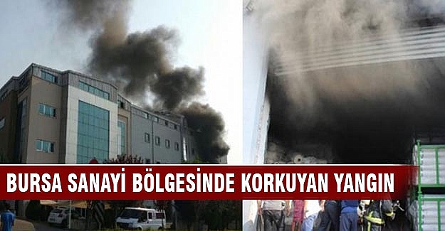 Bursa sanayi bölgesinde korkutan yangın