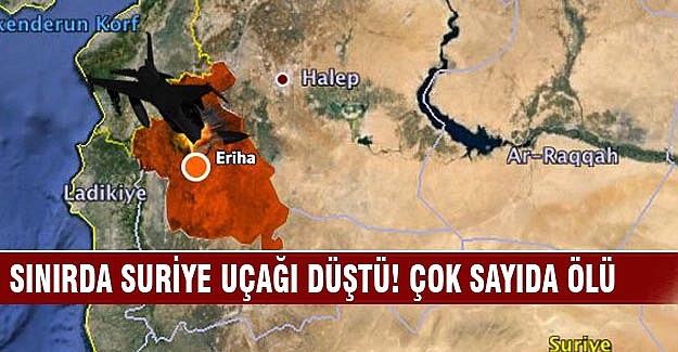 Sınırda uçak düştü: 12 ölü