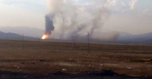 Doğal gaz boru hattında patlama