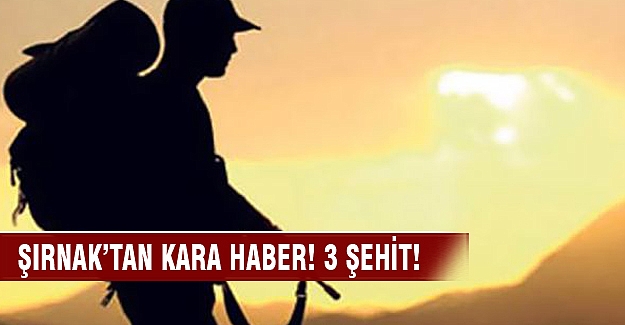 Şırnak'ta mayın patladı! 3 şehit
