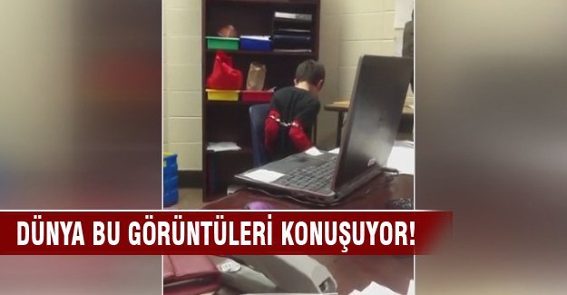 8 yaşındaki çocuğu dirseklerinden kelepçelediler!