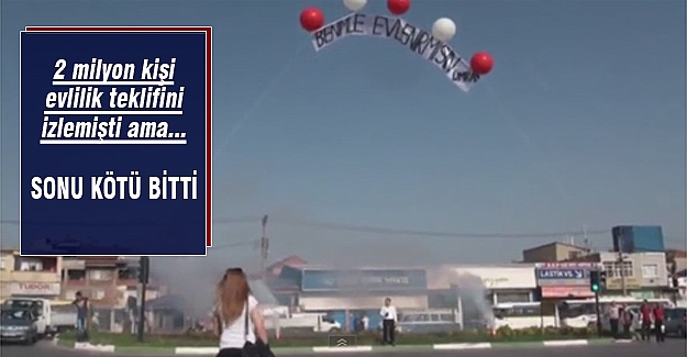 Evlilik teklifini 2 milyon kişi izledi ama sonu kötü bitti