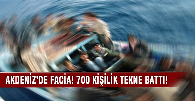 700 kişinin içinde olduğu gemi battı!