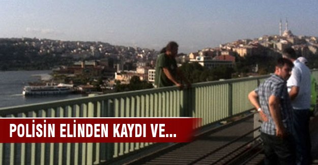 Haliç Köprüsü'nde intihar girişimi