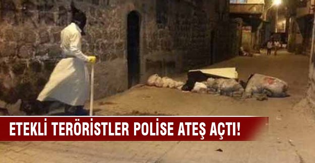 Etekli teröristler iş başında! Polise ateş açtılar