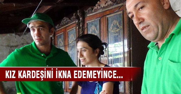 İhbar ettiği kardeşinin çöp evini temizledi