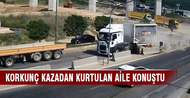 Bursa'da kazadan kurtulan aile dehşet anlarını anlattı