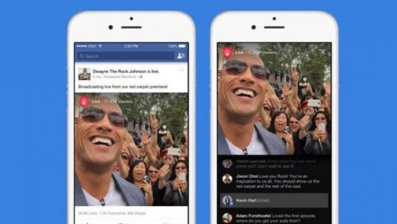 Facebook'tan ünlülere canlı video yayını özelliği