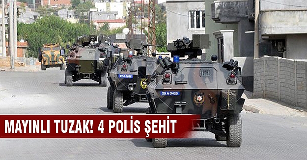 Silopi’de mayınlı tuzak: 4 polis şehit