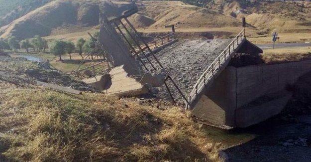 PKK köprüyü havaya uçurdu
