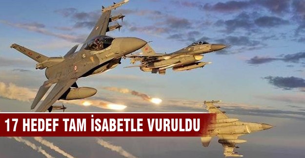 TSK: 17 hedef tam isabetle vuruldu