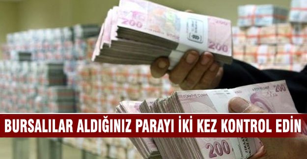 Bursalılar alışveriş yaparken aldığınız parayı iki kez kontrol edin