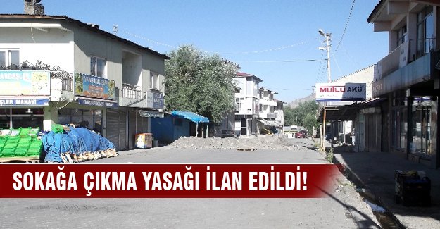 Muş Varto'da sokağa çıkma yasağı ilan edildi