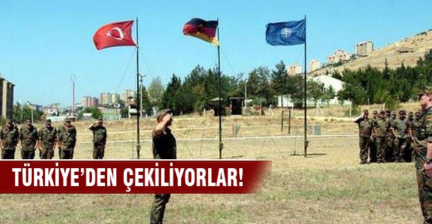Alman askerleri Türkiye'den  çekilyior!