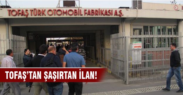 Tofaş eleman alacak!