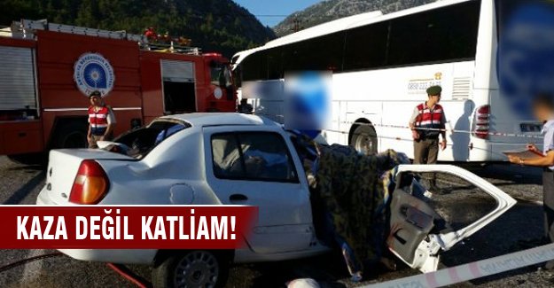 Katliam gibi kaza: 5 ölü, 1 yaralı