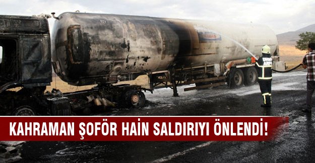 Kahraman şoför PKK'nın hain saldırısını önledi