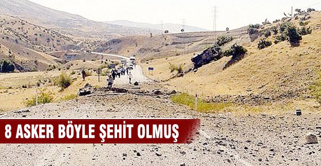 8 askerin şehit olmasında yola bin 300 metre kablo döşenmiş