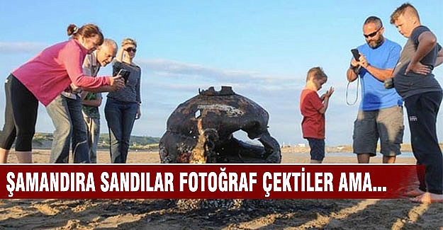 Şamandıra sandılar, bomba çıktı