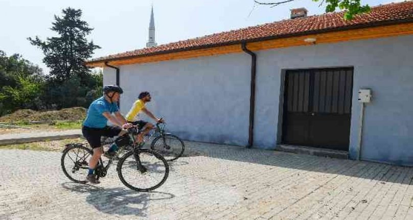 Bursa'da eski köy okulları bisiklet evi oluyor