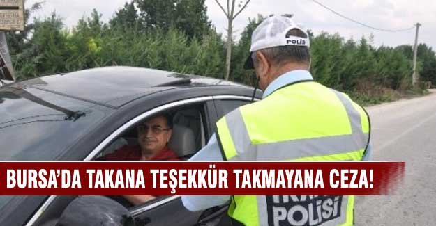 Bursa'da emniyet kemeri kontrolleri devam ediyor