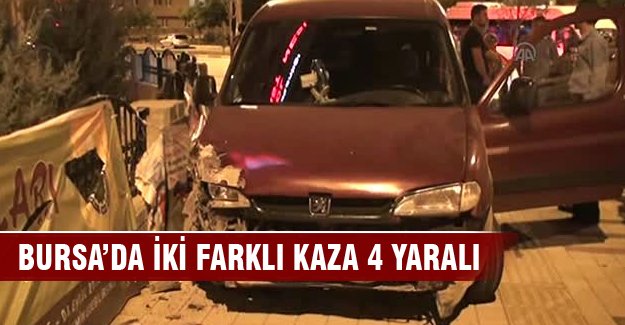 Bursa'da aynı yerde 2 farklı kaza!