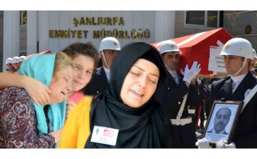 Şehit polislere ağlatan veda