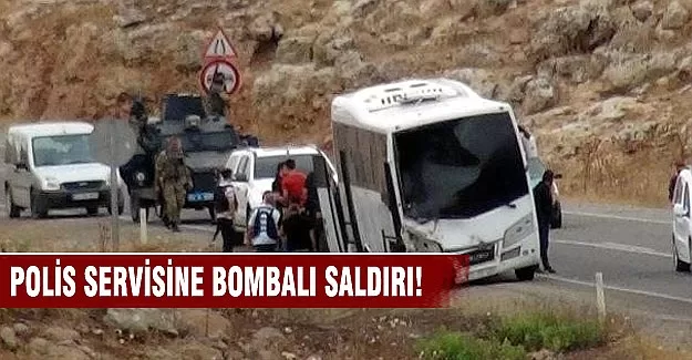 Şırnak'ta polis servisine bombalı saldırı