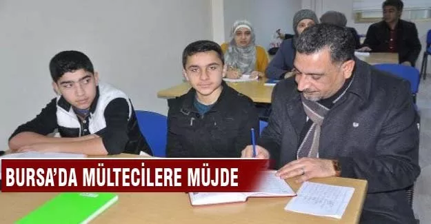 Bursa'da mülteci gençlere kurs