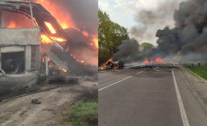 Ukrayna'da katliam gibi trafik kazası!