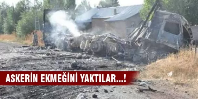 Askerin ekmeğini yaktılar...!