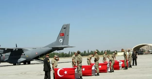 16 şehit için tören